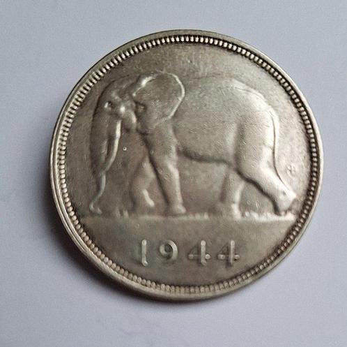 Belgisch-Congo. Leopold III. 50 Francs 1944  (Zonder, Postzegels en Munten, Munten | Nederland