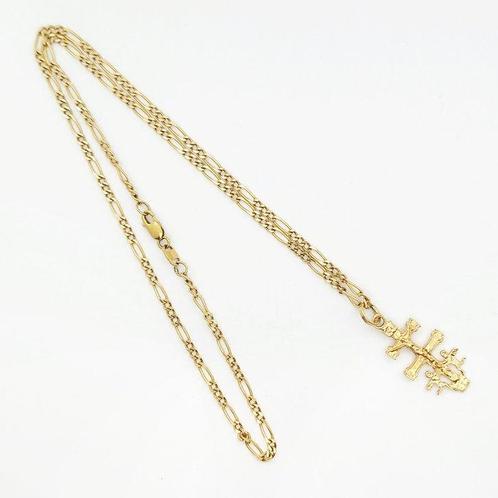 Ketting met hanger - 18 karaat Geel goud, Handtassen en Accessoires, Antieke sieraden