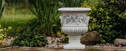 Bloempot (2) - Beton - 50 cm, Antiek en Kunst, Curiosa en Brocante