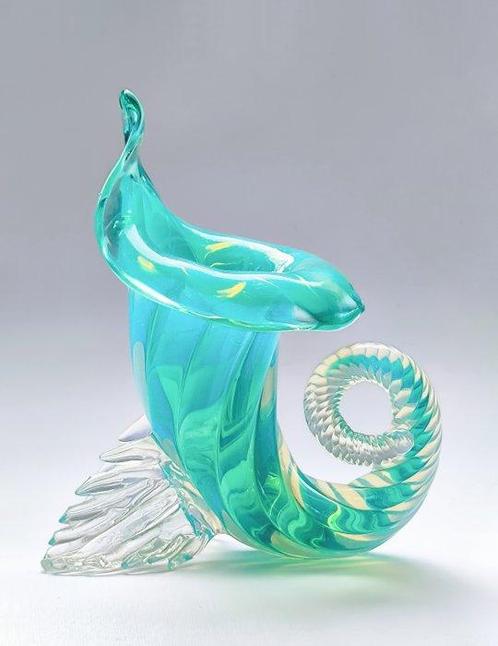 Archimede Seguso - Vaas -  Hoorn des overvloeds  - Glas -, Antiek en Kunst, Antiek | Glaswerk en Kristal