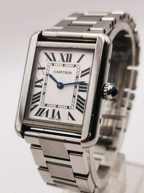 Cartier - Tank Solo - Sans Prix de Réserve - 3170 - Unisexe, Handtassen en Accessoires, Horloges | Heren