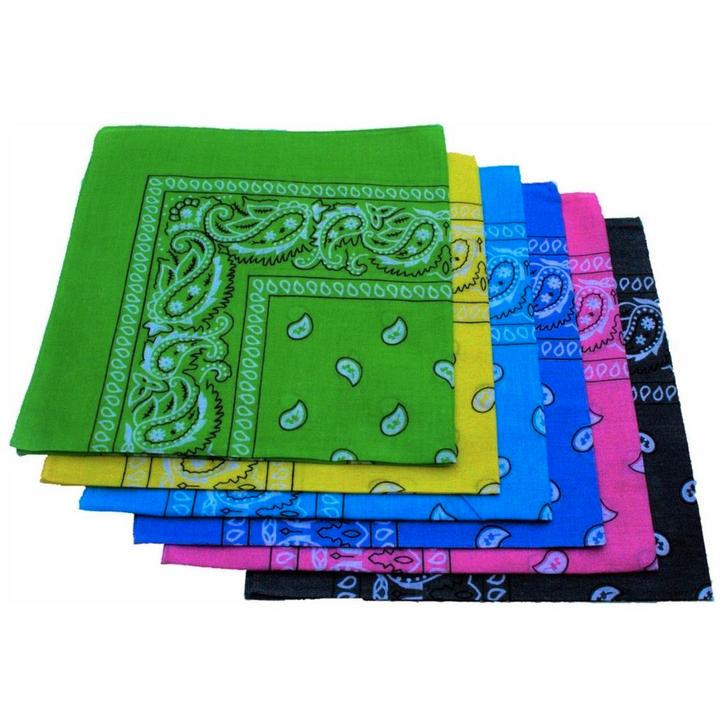 Fako Fashion - Bandana Set - Paisley Bandanas - 6 Stuks, Kleding | Heren, Mutsen, Sjaals en Handschoenen, Verzenden