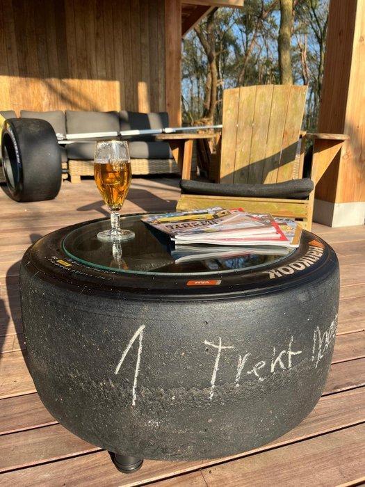 Hankook - Bijzettafel - Rubber, Veiligheidsglas - Racing Car, Antiek en Kunst, Curiosa en Brocante