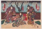 Kabuki actors as Fuwa Banzaemon & Nagoya Sanza in the