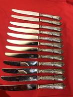 SFAM - Tafelmessenset (12) - Geliefde - Staal, Verzilverd, Antiek en Kunst