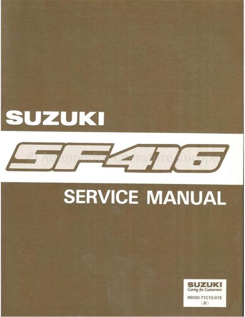 1991 SUZUKI SWIFT WERKPLAATSHANDBOEK ENGELS, Auto diversen, Handleidingen en Instructieboekjes