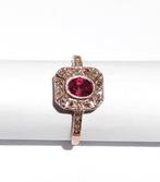 Zonder minimumprijs - Ring Zilver - 0.57ct. tw. Robijn -, Nieuw