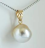 Zonder minimumprijs - Hanger - 18 karaat Geel goud Parel -