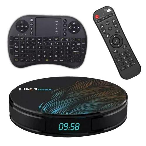HK1 Max 4K TV Box Mediaspeler Android Kodi - 4GB RAM - 32GB, Audio, Tv en Foto, Televisie-accessoires, Nieuw, Verzenden