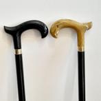 Wandelstok (2) - Ebbenhout, Antiek en Kunst