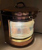 Navigation lamp - Stuurboordlamp - Glas, Koper, Messing, Antiek en Kunst
