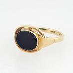 Ring - 14 karaat Geel goud Onyx, Nieuw