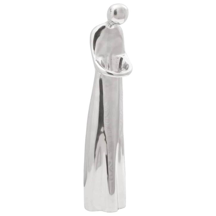 vidaXL Sculptuur Zilver 10 x 16 x 49 cm Aluminium, Antiek en Kunst, Kunst | Beelden en Houtsnijwerken, Verzenden