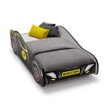 Autobed Batcar - kinderbed - 160x80cm - zwart geel, Kinderen en Baby's, Kinderkamer | Bedden, Ophalen of Verzenden, Nieuw