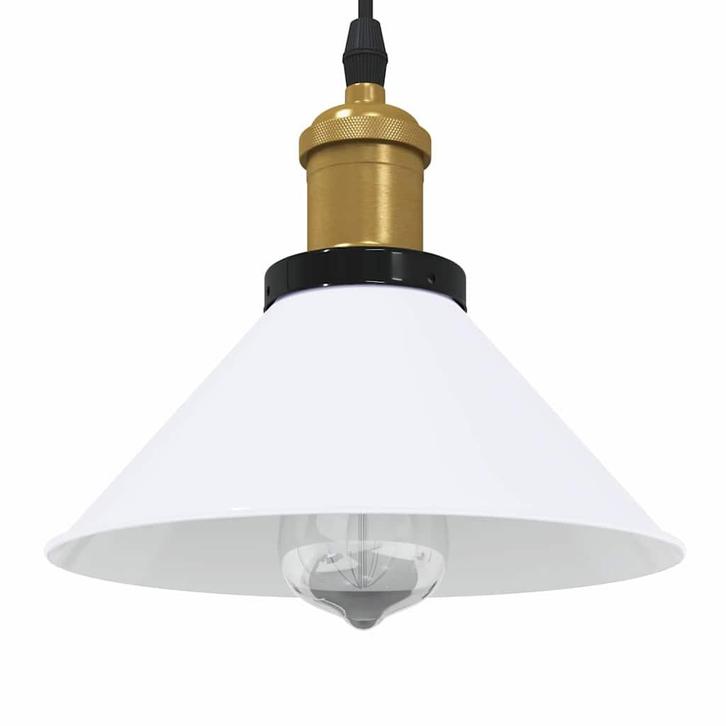 vidaXL Hanglamp in hoogte verstelbaar E27 Ø22 cm metaal, Huis en Inrichting, Lampen | Overige, Nieuw, Verzenden