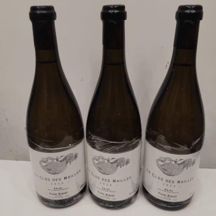 2020 Pierre Menard Le Clos des Mailles - Anjou - 3 Flessen, Verzamelen, Wijnen