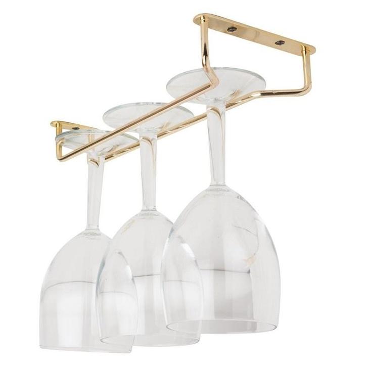 Glasrek | Gepolijst Messing | Lengte 255mm Gastronoble, Zakelijke goederen, Horeca | Keukenapparatuur, Nieuw in verpakking, Verzenden