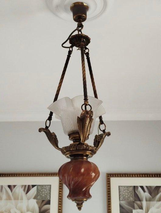 Plafondlamp - Modernista - Brons, Marmer, Antiek en Kunst, Curiosa en Brocante