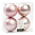 Kerstballen | Ø 10 cm | 4 stuks (Roze), Diversen, Kerst, Verzenden, Nieuw