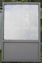 aluminium raam , chassis ,venster 136 x 209 kwartsgrijs, Doe-het-zelf en Bouw, Raamkozijnen en Schuifdeuren, 75 tot 150 cm, Deurkozijn