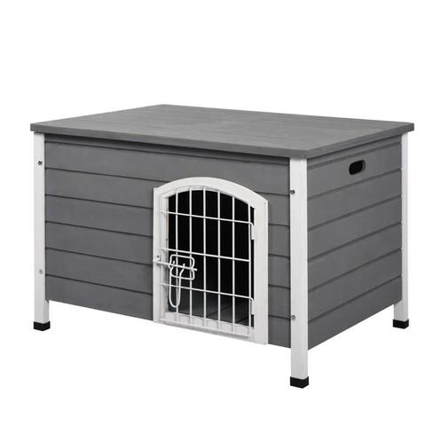 TRUUSK Kennel Hondenhok Met Deur Hondenbox Gaas Transportkoo, Dieren en Toebehoren, Honden-accessoires, Verzenden