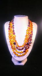 Collier en ambre baltique - Ambre - Cognac + Gold colour -