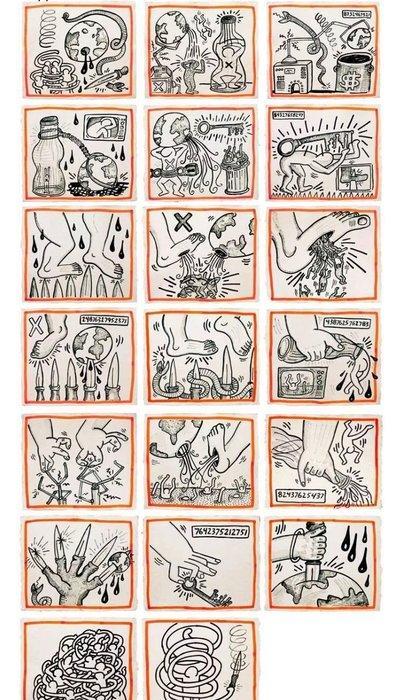 Keith Haring (1958-1990) - Against All Odds complete booklet, Antiek en Kunst, Kunst | Schilderijen | Modern