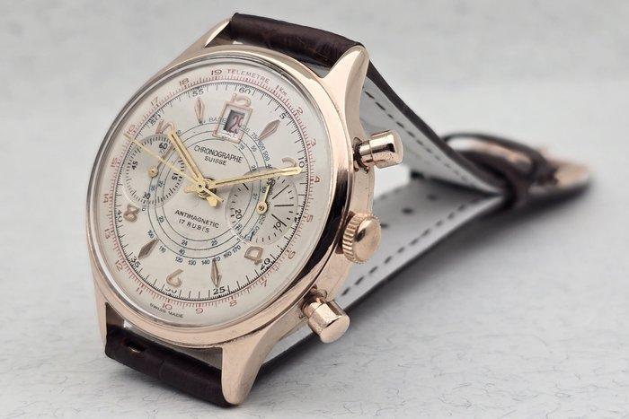 Chronographe Suisse - Cal. Landeron 189 - Calendar - Zonder, Bijoux, Sacs & Beauté, Montres | Hommes