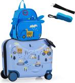 Kinderkoffer - Koffer kind - Kindertrolley - Jongen - Blauw, Verzenden