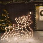 vidaXL Rennes de Noël avec LED 3 pcs Blanc chaud, Neuf, Verzenden