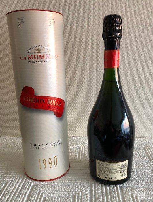 1990 G. H. Mumm, Cordon Rouge Cuvée Limitée - Champagne - 1, Verzamelen, Wijnen
