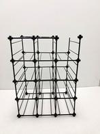 Wijnrek - Metaal - modulair wijnrek van zwart staal, Antiek en Kunst