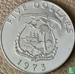 Liberia 5 dollars 1973, Postzegels en Munten, Verzenden, Overige landen, Losse munt, Goud