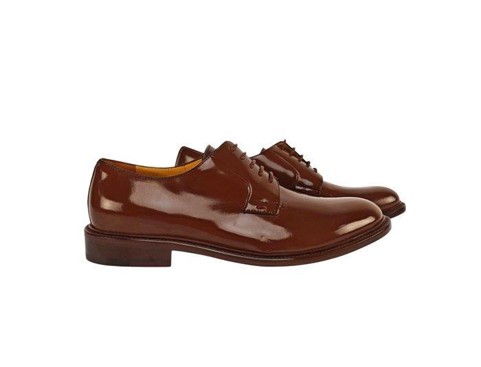 TESTONI Vietri Derby Shoes Lux Calf Brush Off Espresso 8, Kleding | Heren, Schoenen