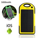 Externe 5000mAh Solar Charger Powerbank Zonnepaneel Noodaccu, Verzenden, Nieuw, Stuff Certified®