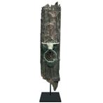 Oud tempelfragment met messingstier. - Kleine deur - Bali -, Antiek en Kunst