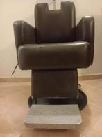 Fauteuil - Leder - Barbiersstoel, Antiek en Kunst