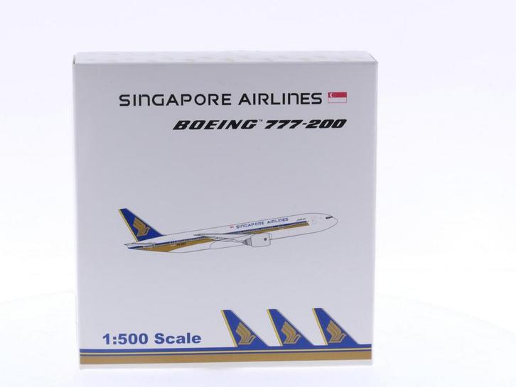 Schaal 1:500 Schuco/Star Jets SJSIA777 Singapore Airlines..., Hobby en Vrije tijd, Modelbouw | Vliegtuigen en Helikopters, Gebruikt