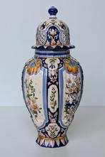 Rouen - Vase avec couvercle - Décor Polychrome Style Rouen