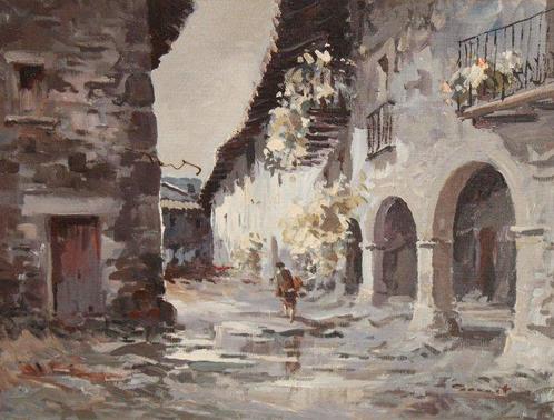 Jordi Serrat Balash (1935) - Santa Pau (Olot), Antiquités & Art, Art | Peinture | Classique