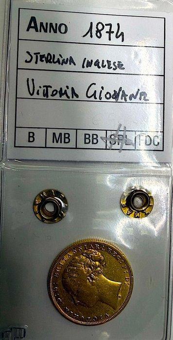 Verenigd Koninkrijk. Victoria. Sovereign 1874 Sydney (Zonder, Postzegels en Munten, Munten | Europa | Niet-Euromunten