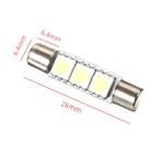 AMPOULE LED TYPE FUSIBLE 28MM 3LED, Autos : Pièces & Accessoires, Verzenden