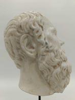 sculptuur, Testa del filosofo Socrate - 39 cm - marmerstof, Antiek en Kunst