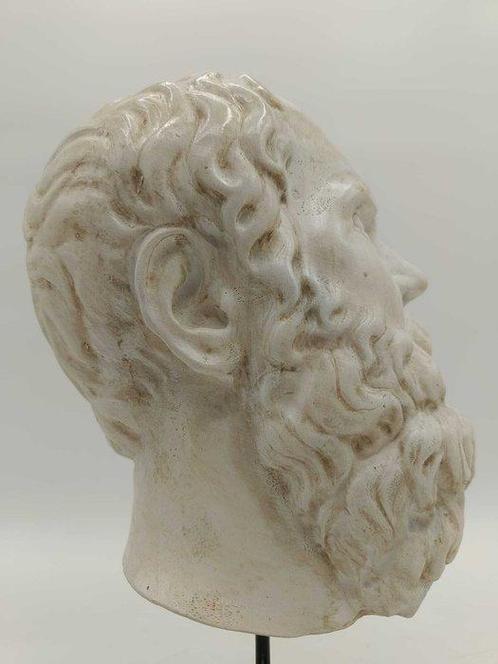 sculptuur, Testa del filosofo Socrate - 39 cm - marmerstof, Antiek en Kunst, Curiosa en Brocante