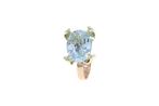 Ring - 9 kt. Roségoud, Witgoud - 6.45ct. tw. Aquamarijn, Handtassen en Accessoires, Nieuw