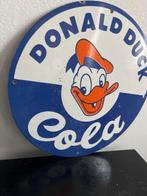 Donald Duck Cola – rond emaille reclamebord – cartoon, Nieuw