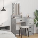 vidaXL Kaptafel met LED-verlichting Betonnen Grijs 50x41x140, Huis en Inrichting, Verzenden, Nieuw