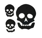 Halloween Wanddecoratie Schedel 25cm, Verzenden, Nieuw