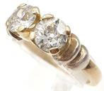 Ring - 18 karaat Geel goud - 1.40ct. tw. Diamant, Handtassen en Accessoires, Ringen, Nieuw