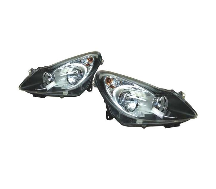Phares Pour Opel Corsa D 06 Fond Chromé, Auto-onderdelen, Verlichting, Verzenden